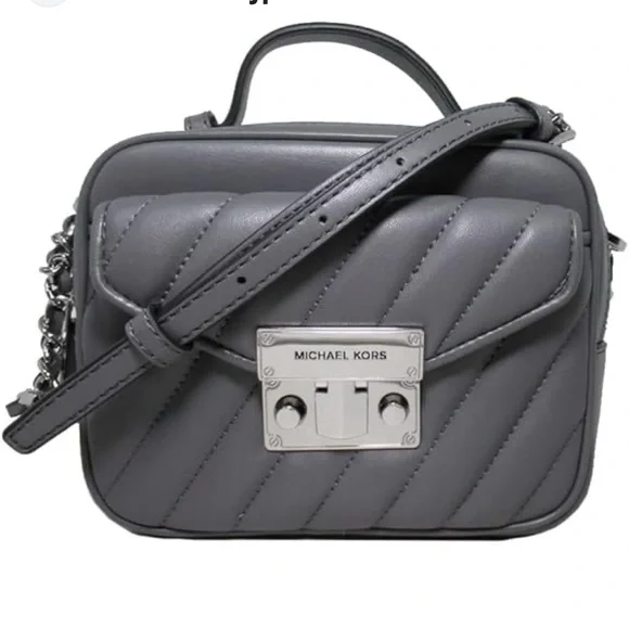 Michael Kors Gray Quilted Women's Bag - Picture 1 of 3